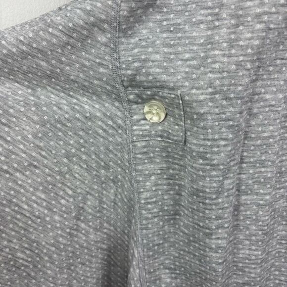 CABI 5846 ATC Reversible Cape Gray White Stripes Polka Dot Knit M/L - Picture 4 of 6